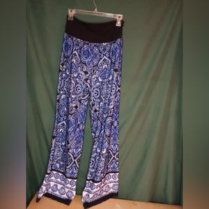 Boho stretchy palazzo pants